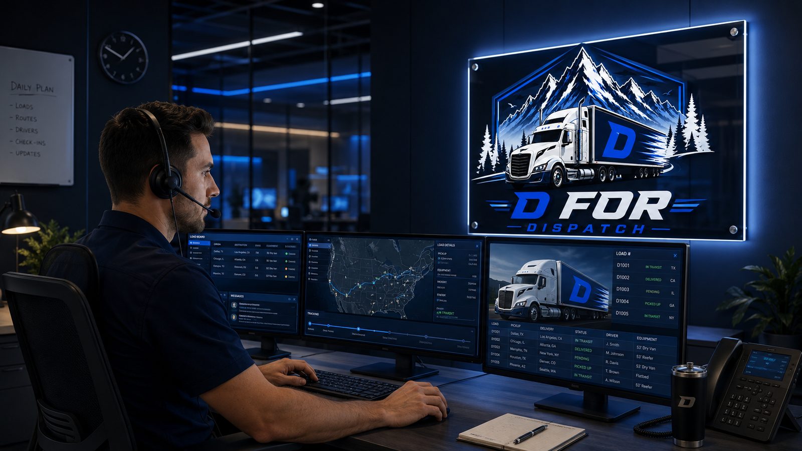 A clear step-by-step dispatch process.